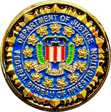 Load image into Gallery viewer, FBI lapel pin with deluxe locking safety clasp M-29 - www.ChallengeCoinCreations.com