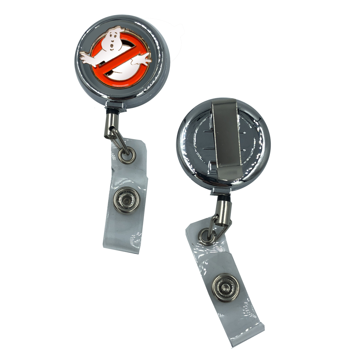 16-GB Ghostbusters Metal ID Reel retractable ID Card Holder