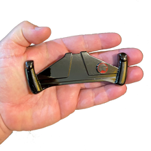 Load image into Gallery viewer, Knight Rider KITT Gullwing 4.5 inch pin 2 posts & deluxe locking safety clasps CL5-018 - www.ChallengeCoinCreations.com