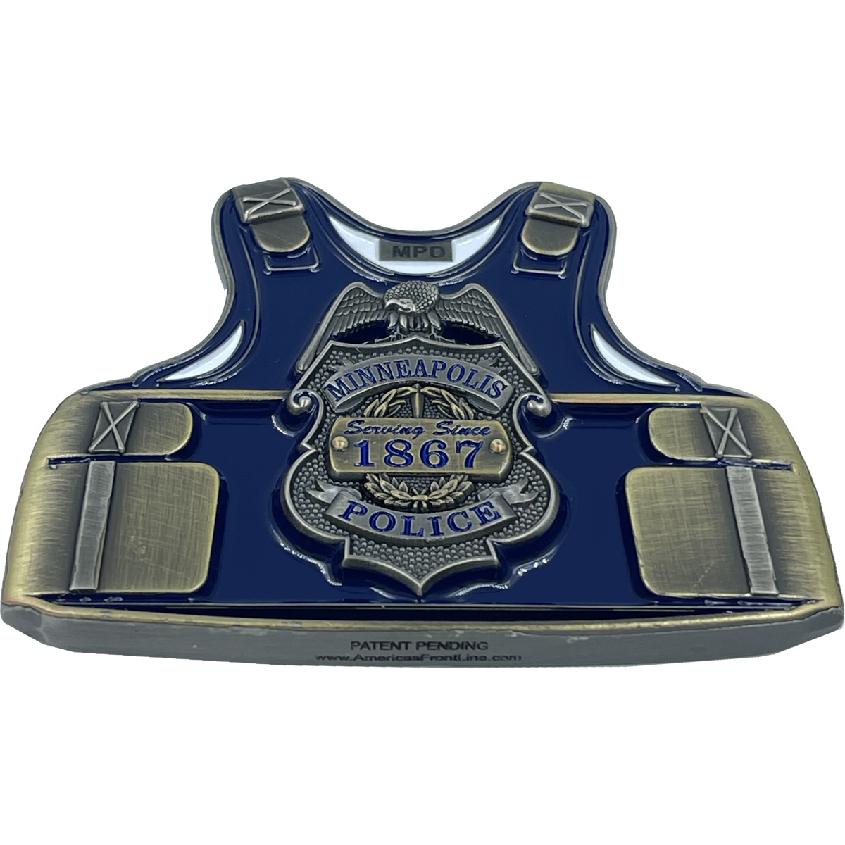 Minneapolis Police Body Armor Challenge Coin Police Officer BL17003