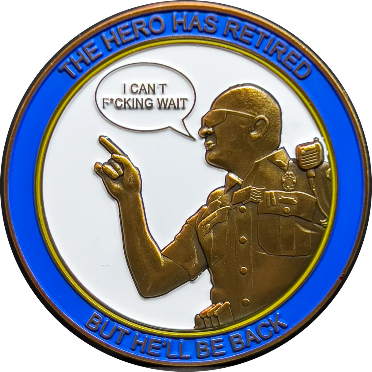 Trooper Matthew Spina Retired CSP Version 7 Challenge Coin Connecticut