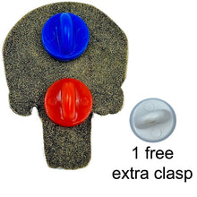 Load image into Gallery viewer, Canada USA Pin with Dual Pin Posts and extra free pin back Canadian American Police PP-006 - www.ChallengeCoinCreations.com
