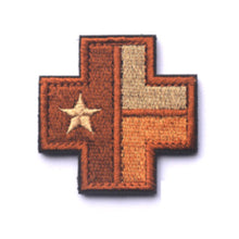 Load image into Gallery viewer, Subdued Texas State Flag Cross Embroidered Hook and Loop Tactical Morale Patch Ships Free In The USA PAT-827 A-E