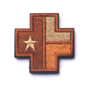 Subdued Texas State Flag Cross Embroidered Hook and Loop Tactical Morale Patch Ships Free In The USA PAT-827 A-E