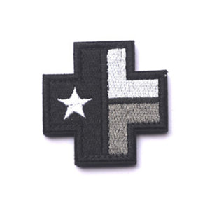 Subdued Texas State Flag Cross Embroidered Hook and Loop Tactical Morale Patch Ships Free In The USA PAT-827 A-E
