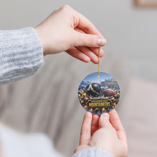 Load image into Gallery viewer, App State Football Christmas Holiday Ornament Sublimated Ceramic
