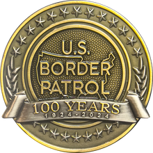 Load image into Gallery viewer, Border Patrol Agent 100th Anniversary Honor First CBP USBP Challenge Coin H-009