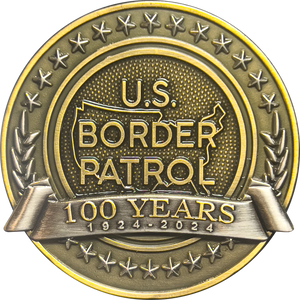 Border Patrol Agent 100th Anniversary Honor First CBP USBP Challenge Coin H-009