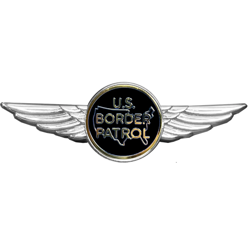 Full size Border Patrol Agent Pilot Aviation Operations Crew Wings pin drone helicopter airplane aircraft P-255B
