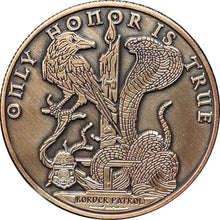 Load image into Gallery viewer, Border Patrol Agent Honor First Challenge Coin snake bird skull GL16-003