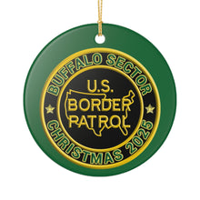 Load image into Gallery viewer, BUFFALO SECTOR BORDER PATROL BPA 3" CERAMIC CHRISTMAS ORNAMENT  MADE IN THE USA SHIPS FROM USA