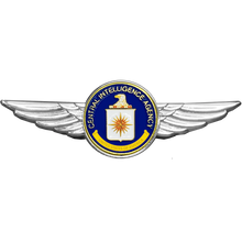 Load image into Gallery viewer, Full size CIA Pilot Aviation Operations Crew Wings pin Central Intelligence Agency P-255A