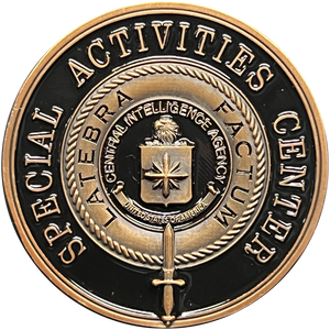 Central Intelligence Agency CIA Challenge Coin Special Activities Center GL14-007