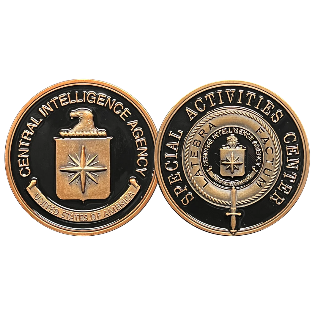 Central Intelligence Agency CIA Challenge Coin Special Activities Center GL14-007