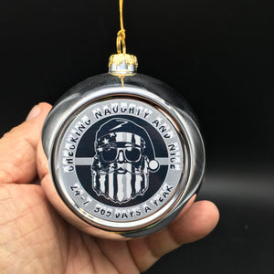 CO Correctional Officer Thin Gray Line 3.5" ABS Shatterproof Christmas Ornament Ships Free In The USA