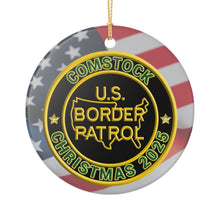 Load image into Gallery viewer, COMSTOCK SECTOR BORDER PATROL BPA 3" CERAMIC CHRISTMAS ORNAMENT  MADE IN THE USA SHIPS FROM USA
