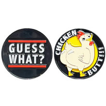 Load image into Gallery viewer, Guess What Chicken Butt Challenge Coin Birthday Anniversary Valentines Day Present Gift H-005