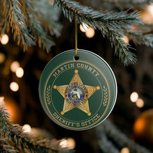 Load image into Gallery viewer, Martin County Sheriff&#39;s Office 3&quot; Ceramic Christmas Ornament Made In The USA Ships From The USA