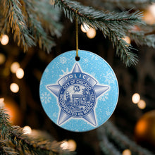 Load image into Gallery viewer, City of Chicago Police  3&quot; Ceramic Christmas Ornament  Made in the USA Ships From the USA