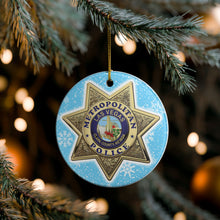 Load image into Gallery viewer, Las Vegas Metropolitan Police Department LVMPD  3&quot; Ceramic Christmas Ornament  Made in the USA Ships From the USA