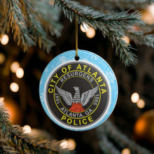 Load image into Gallery viewer, City Of Atlanta Police Department  3&quot; Ceramic Christmas Ornament  Made in the USA Ships From the USA