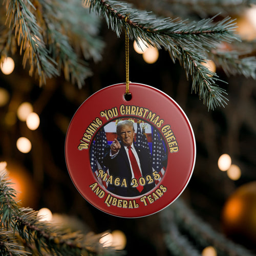 Trump MAGA Holiday Christmas Ornament Deadhead 3