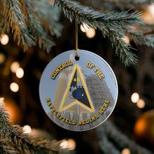 Load image into Gallery viewer, Space Launch Delta 45 Space Force 3" Ceramic Christmas Ornament Made In The USA Ships From The USA
