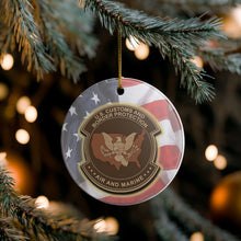 Load image into Gallery viewer, CBP AMO Air and Marine 3" Ceramic Single Sided Christmas Ornament Made In The USA Ships From The USA