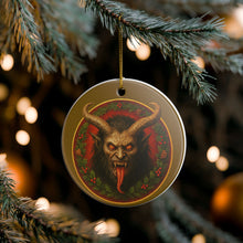 Load image into Gallery viewer, Krampus Krampuslauf Krampusnacht 3" Ceramic Holiday Ornament Made in the USA Ships From The USA