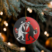 Load image into Gallery viewer, Mad Magazine Spy vs Spy 3&quot; Ceramic Christmas Ornament Made in the USA Ships From The USA