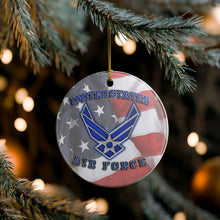 Load image into Gallery viewer, United States Air Force USAF 3" Ceramic Christmas Ornament Made In The USA Ships From The USA