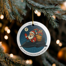 Load image into Gallery viewer, SR-71 Blackbird Santa 3&quot; Ceramic Christmas Ornament Made in the USA Ships from the USA
