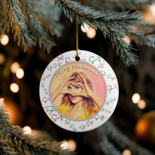 Load image into Gallery viewer, Taylor Christmas Ornament Swiftie Swift 3" Ceramic Ornament Made in The USA Ships From The USA