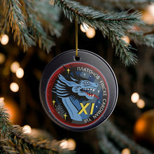 Load image into Gallery viewer, SpaceX Crew 11 Eleven 3&quot; Ceramic Christmas Ornament Made In The USA Ships From The USA