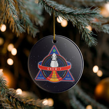 Load image into Gallery viewer, SpaceX NASA Crew 7 Seven  3&quot; Ceramic Christmas Ornament Made In The USA Ships From The USA