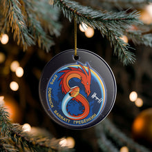 Load image into Gallery viewer, SpaceX Crew 8 Eight 3&quot; Ceramic Christmas Ornament Made In The USA Ships From The USA