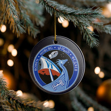 Load image into Gallery viewer, SpaceX Crew 6 Six 3&quot; Ceramic Christmas Ornament Made In The USA Ships From The USA