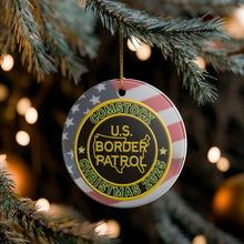 Load image into Gallery viewer, COMSTOCK SECTOR BORDER PATROL BPA 3" CERAMIC CHRISTMAS ORNAMENT  MADE IN THE USA SHIPS FROM USA