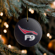 Load image into Gallery viewer, SpaceX F9 Falcon Nine 3&quot; Ceramic Christmas Ornament Made In The USA Ships From The USA