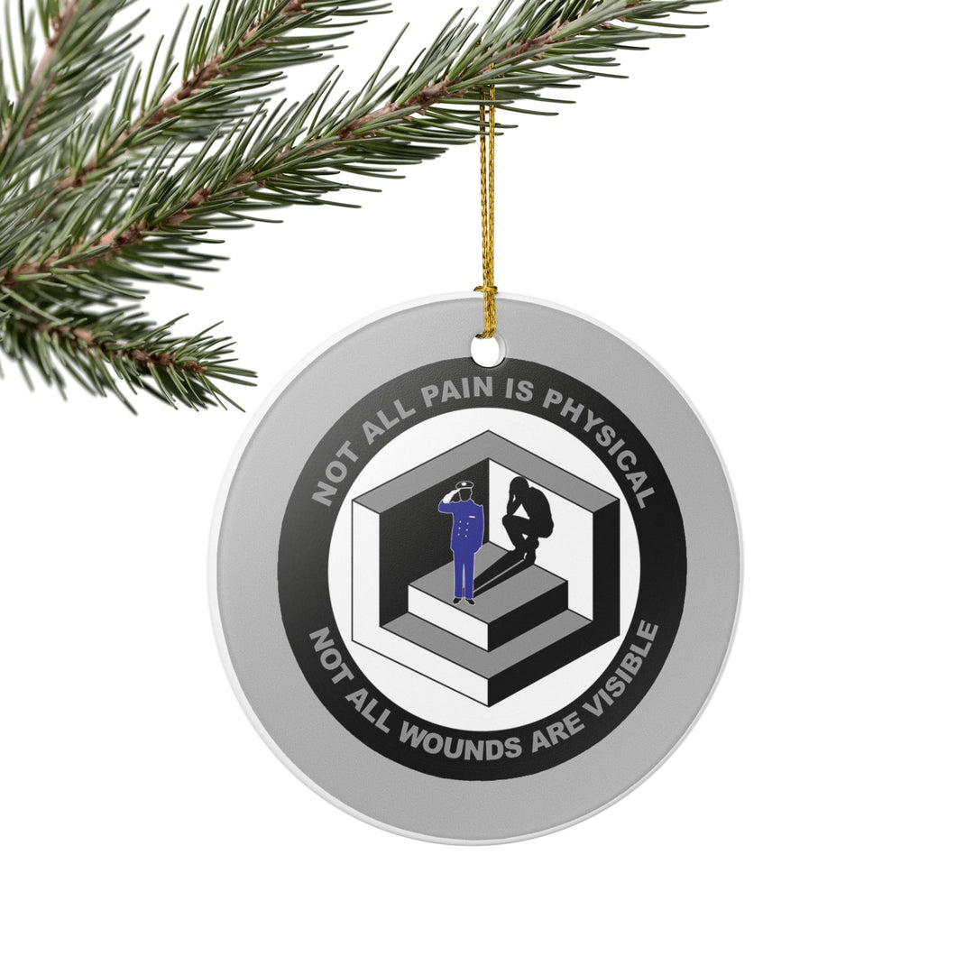 PTSD Awareness Holiday Christmas Ornament  3