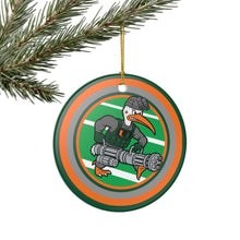 Load image into Gallery viewer, Sebastian Ibis Holiday Christmas Ornament Hurricanes  3&quot; Ceramic Made in the USA Ships From The USA