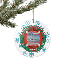 Load image into Gallery viewer, USCG Alert Holiday Christmas Ornament WMEC-630 3&quot; Ceramic Made in the USA Ships From The USA