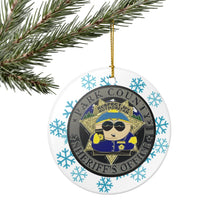 Load image into Gallery viewer, South Park Police Cartman 3&quot; Ceramic Christmas Ornament Made in the USA Ships From The USA