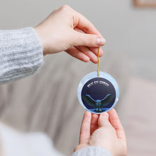 Load image into Gallery viewer, Santa RUSH Fly By Night Mashup 3&quot; Ceramic Christmas Ornament MADE IN THE USA SHIPS FROM THE USA