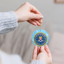 Load image into Gallery viewer, Federal Bureau of Investigations FBI 3&quot; Ceramic Christmas Holiday Ornament MADE IN THE USA SHIPS FROM THE USA