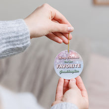 Load image into Gallery viewer, Funny Favorite Granddaughter 3" Ceramic Christmas Ornament Made In The USA Ships From The USA
