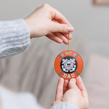 Load image into Gallery viewer, USCG Dad Coastie 3" Ceramic Christmas Ornament Made In The USA Ships From The USA