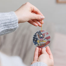 Load image into Gallery viewer, United States Navy 3" Ceramic Christmas Ornament USN Made In The USA Ships From The USA