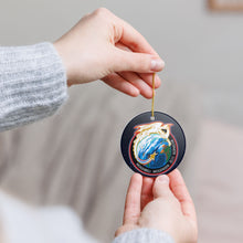 Load image into Gallery viewer, SpaceX Crew 7 Seven 3&quot; Ceramic Christmas Ornament Made In The USA Ships From The USA