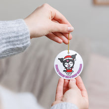Load image into Gallery viewer, Kuromi Scary Christmas 3" Ceramic Ornament Made In The USA Ships From the USA